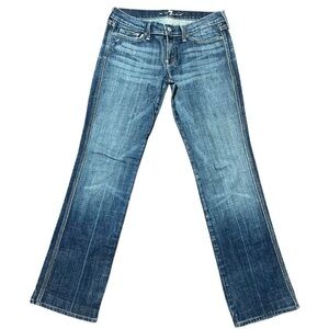 7 For All Mankind Women's Straight Leg Jeans - Blue
